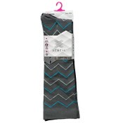 Wholesale - 2pk S/M LADIES FASHION BLACK PATTERN COMPRESSION SOCKS C/P 60, UPC: 194587447546